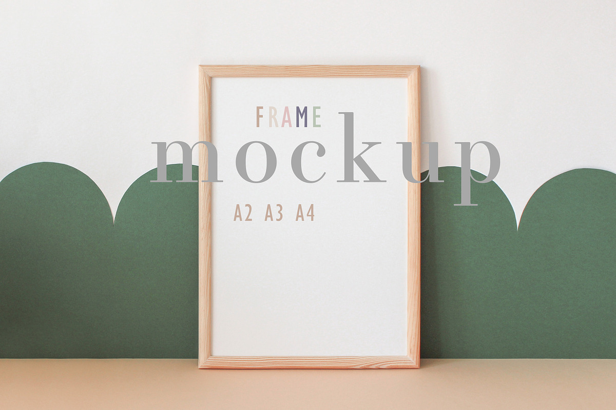 Frame Mockup Kids Art 5x7 Frame, a Print Template by BirdieFrames (Photo 1 of 3)