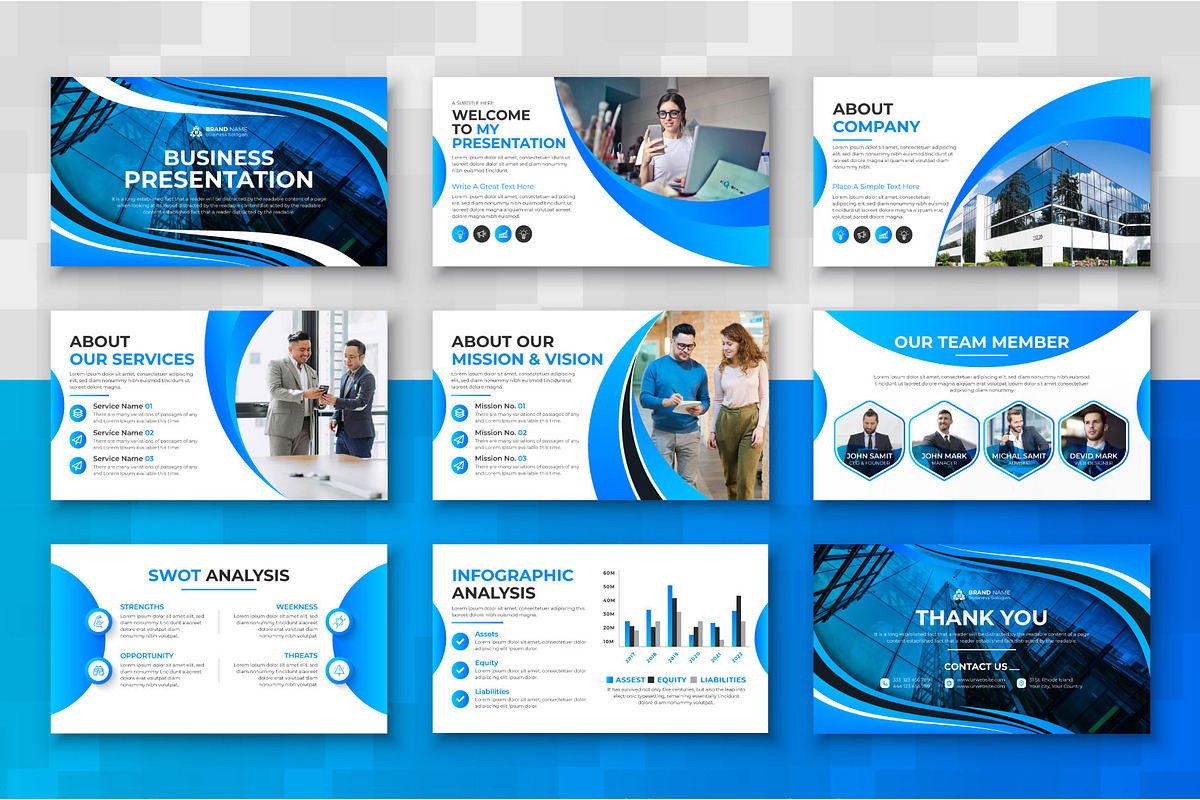 Corporate Powerpoint Template, a Presentation Template by pixelcreatx (Photo 3 of 3)
