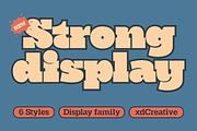 Strong Display Sans Family, a Slab Serif Font by xdCreative (Thumbnail 1 of 8)