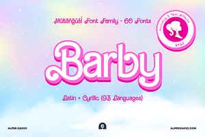 Barby Font Family - 60 Fonts, a Handwritten Font by alpercakici