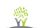 Growth logo design with hands, an Object Illustration by LogosDen (Thumbnail 3 of 3)
