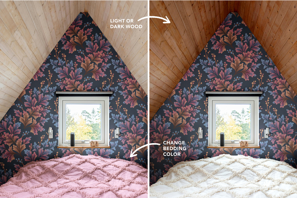Wallpaper Mockup - Loft Bedroom, a Household Mockup by Andrea Muller (Photo 4 of 6)