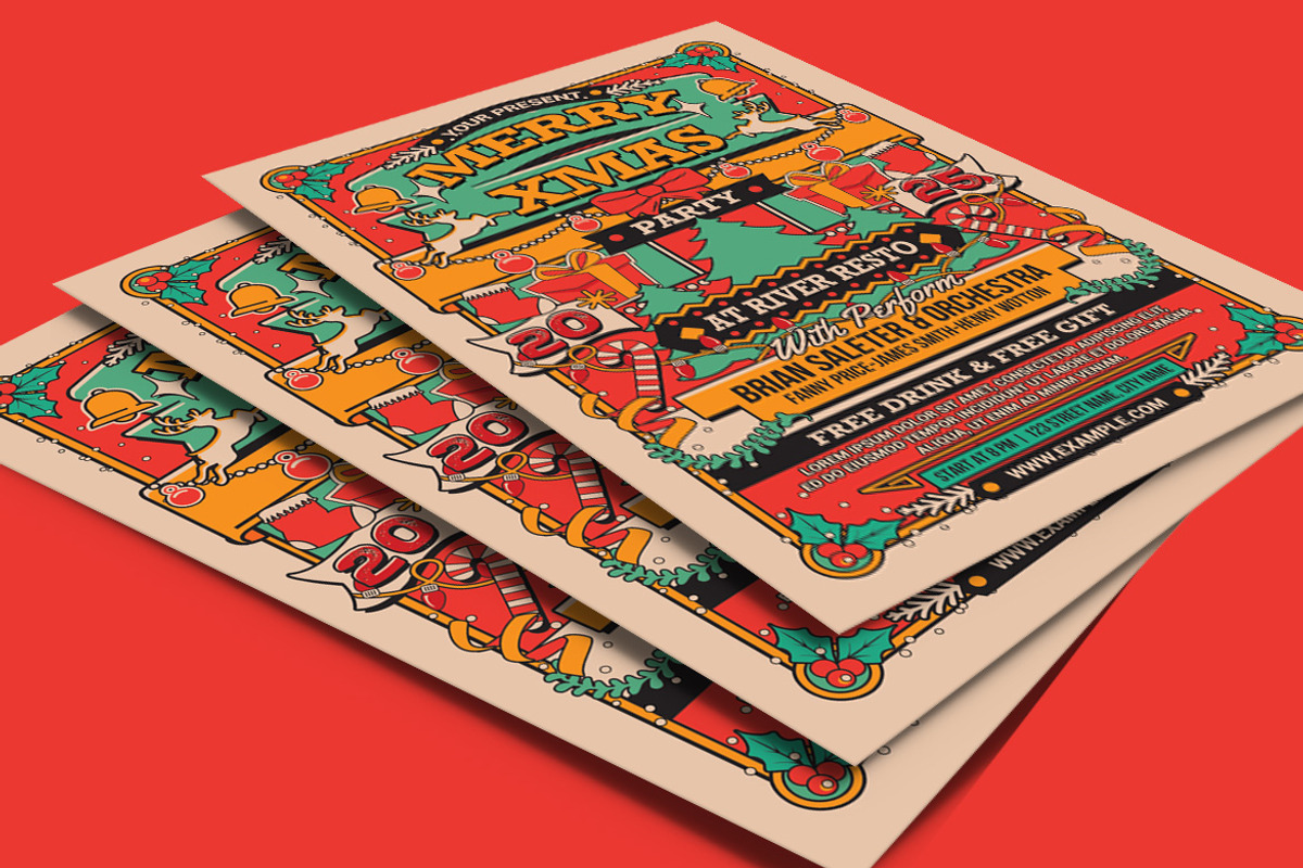 Christmas Party Celebration Flyer, a Flyer Template by Muhamad Iqbal hidayat (Photo 4 of 4)
