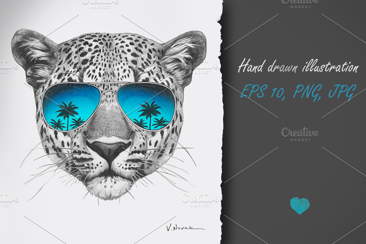 Leopard / Summer Time, an Animal Illustration by Victoria_Novak (Photo 1 of 3)
