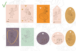 Sticker, Holiday Gift Tags And Cards