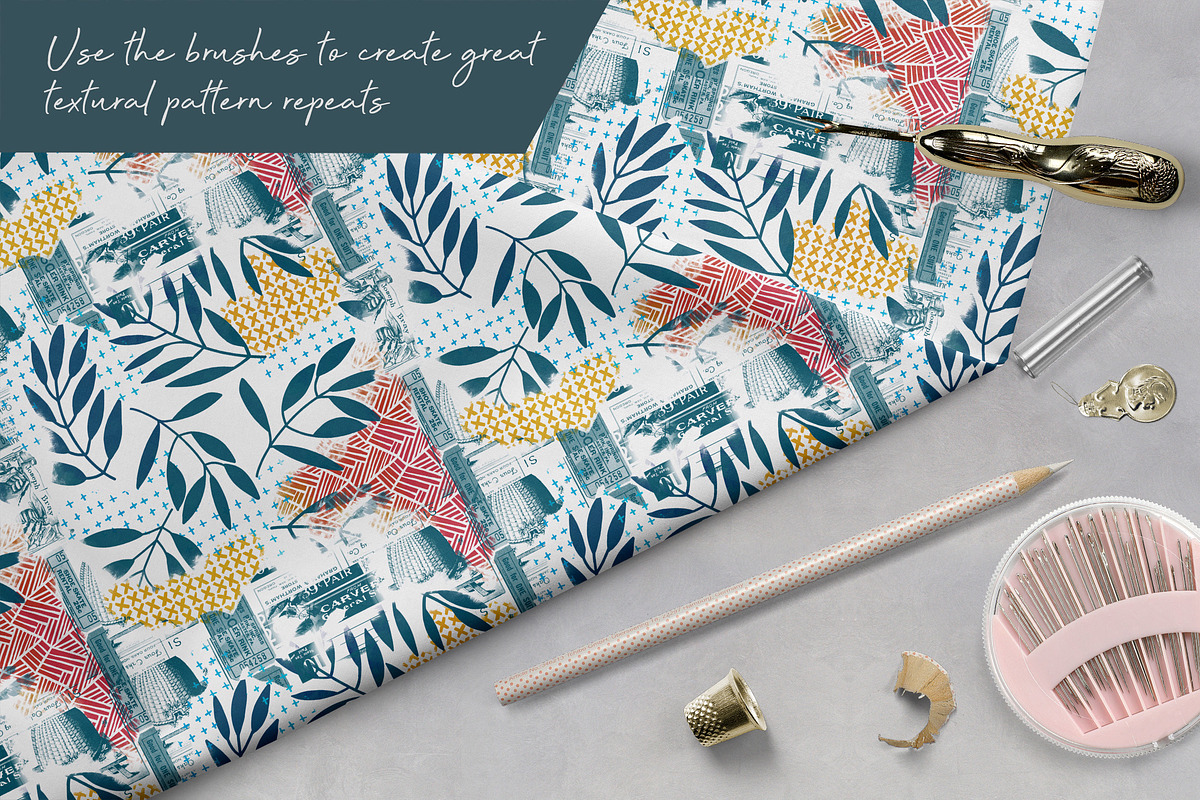 Mixed Media Procreate Bundle, a Brushes & More by DeloresArt (Photo 15 of 45)