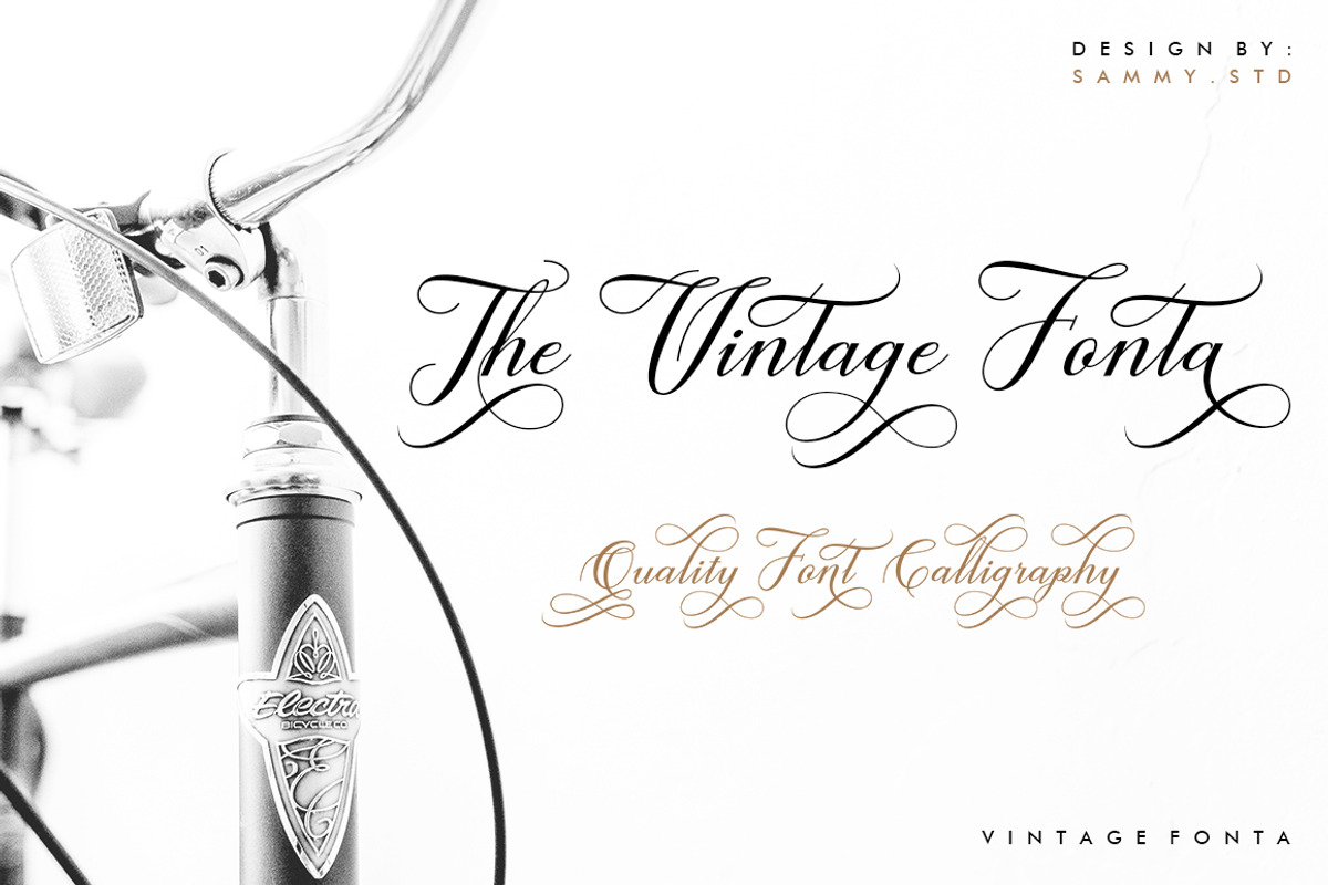 Vintage Fonta, a Script Font by Sammy Std (Photo 7 of 11)