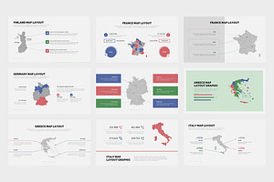 Europa : Europe Area Map Powerpoint