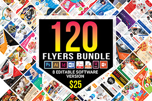 120 Business Flyers Bundle 99% OFF