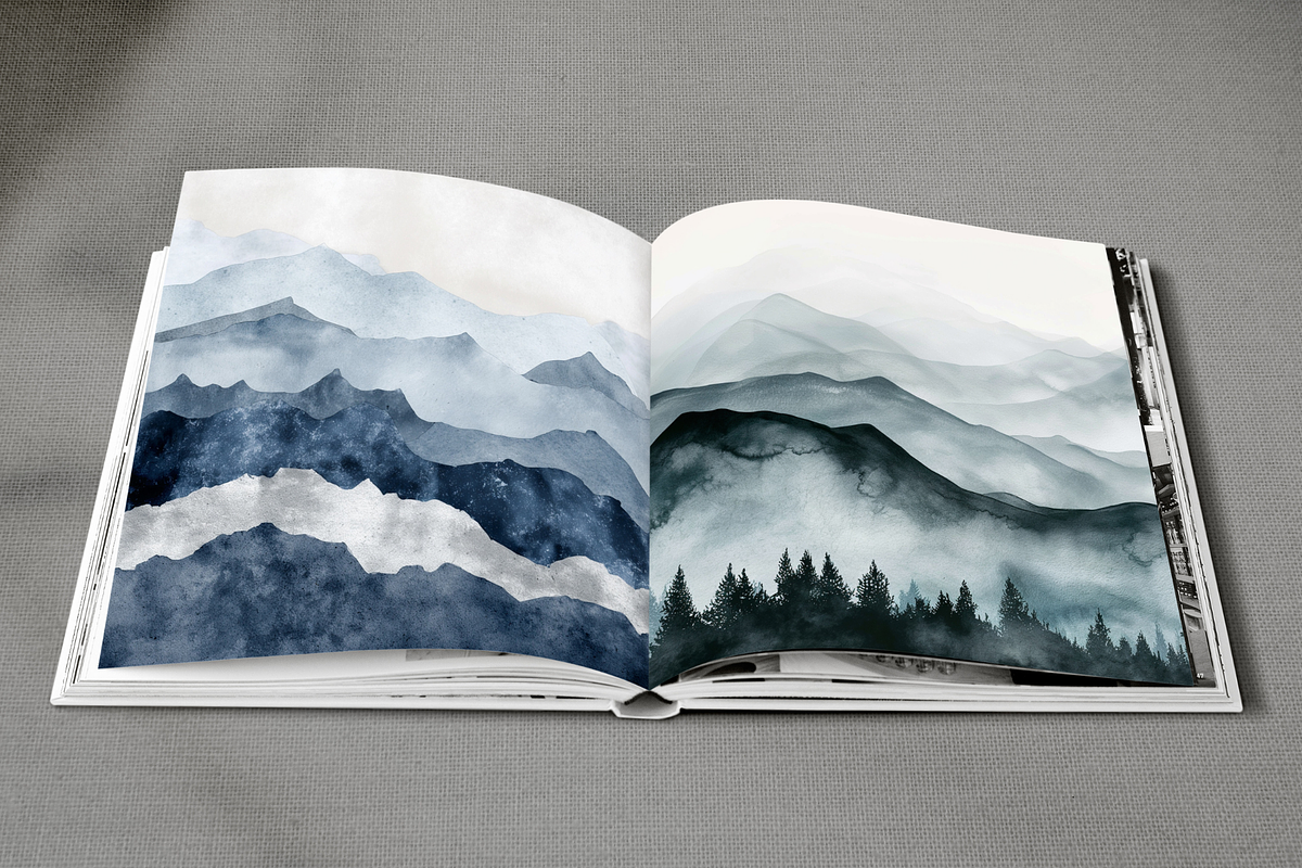 Abstract Mountains Backgrounds, a Background Graphic by Kat Anti (Photo 5 of 10)