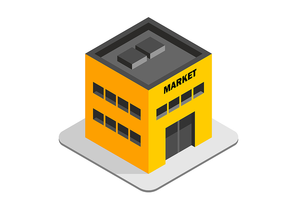 Isometric Building Set, a Graphic by Volyk (Photo 6 of 7)