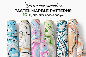 Vector Pastel Marble Patterns