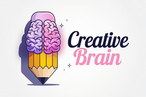 Creative Brain on Pencil, Colorful I, an Arts & Entertainment Photo by Perpis
