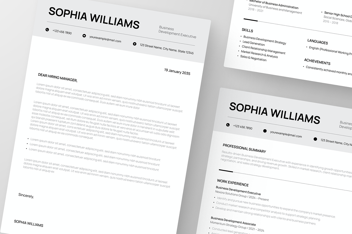 Professional ATS CV Resume, a Resume Template by Annora Studio (Photo 6 of 6)