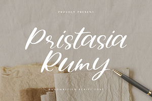 Pristasia Rumy Script Font