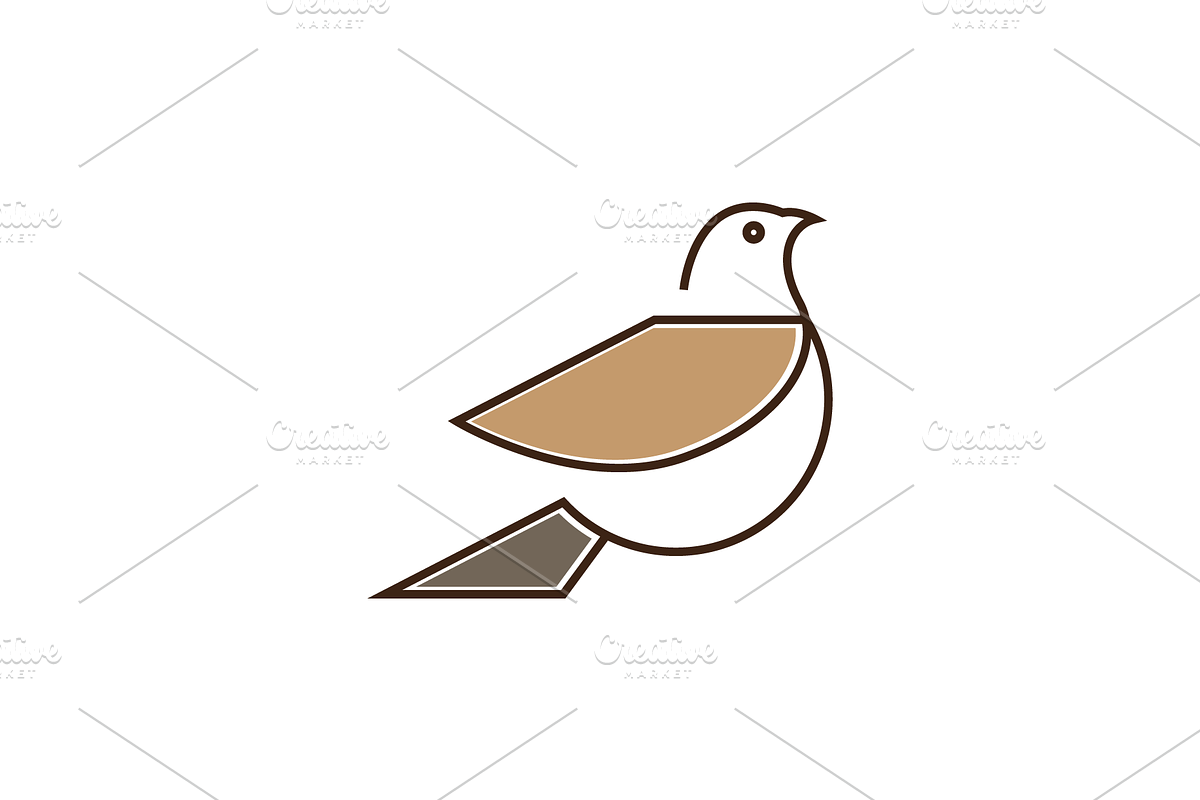 flying dove line color beauty logo, a Branding & Logo Template by devastd