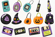 90s Kids Halloween Party Clipart PNG, a Seasonal Illustration by SugarCloudStudioArt (Thumbnail 5 of 6)
