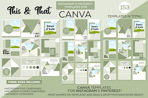 Canva Social Media Templates, a Templates & Theme by Studio Kitsch