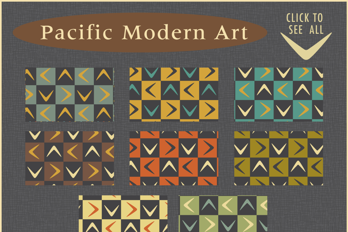 Midcentury Modern Patterns: Shapes, a Pattern Graphic by Pacific Modern Art (Photo 2 of 9)