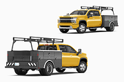 Pickup Truck Mockup 2 Service Body, a Product Mockup by Mockupix (Thumbnail 8 of 12)