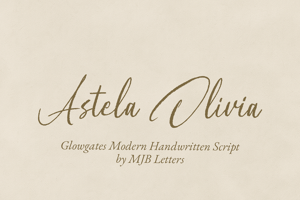 Glowgates – Modern Handwritten Scrip, a Handwritten Font by MJB Letters (Photo 2 of 10)