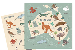 Animals World Map2