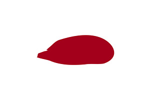 Vibrant red lipstick swatch, an Object Illustration by okskukuruza
