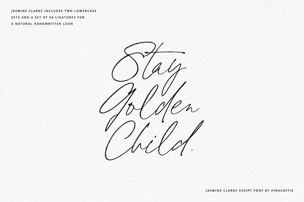 Jasmine Clarke | Casual Chic Font, a Script Font by Pink Coffie (Photo 6 of 23)