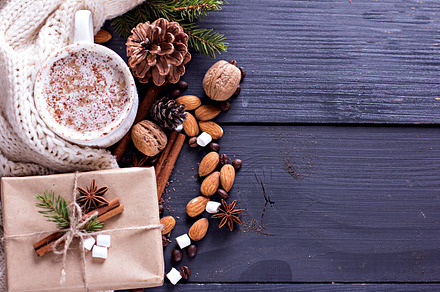 Cocoa, coffee marshmelou