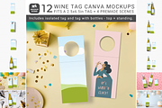 Wine Tag Canva Mockup, a Packaging Mockup by Mockup Scene (Thumbnail 1 of 10)