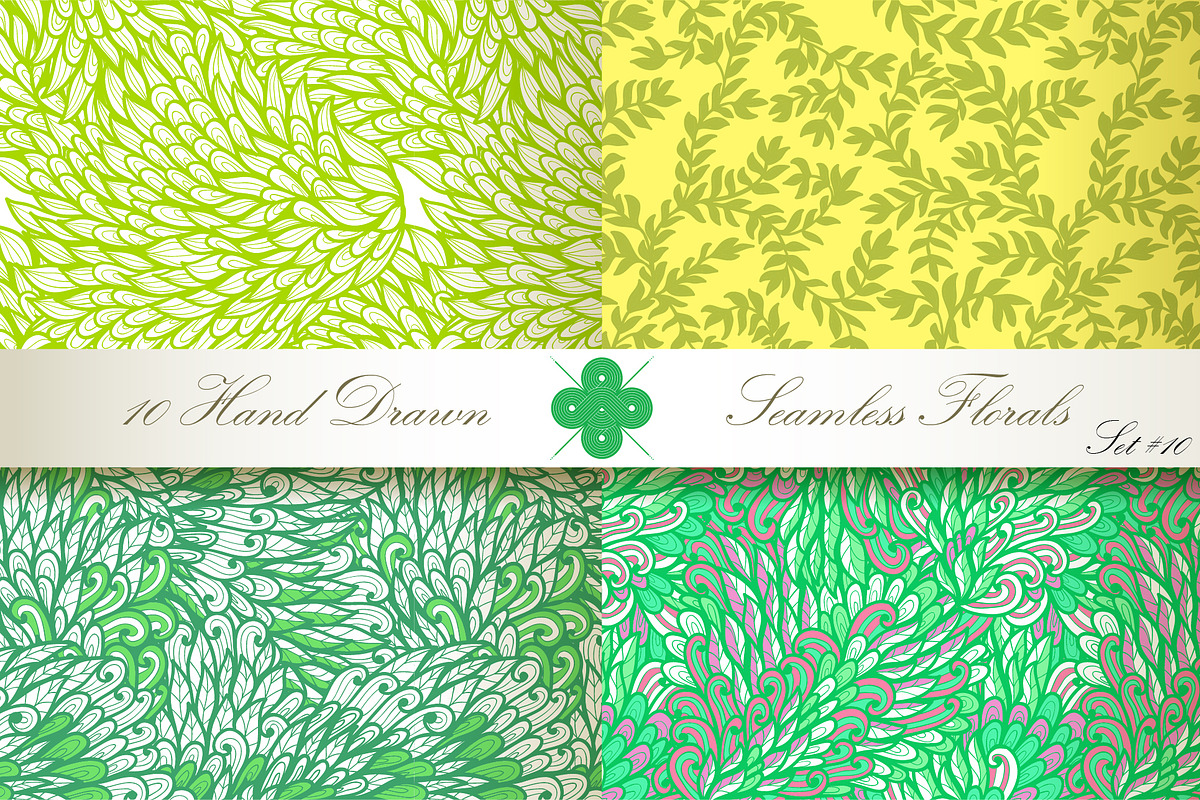 10 Ornate Seamless Florals. Set #10, a Pattern Graphic by Patternalized (Photo 2 of 4)