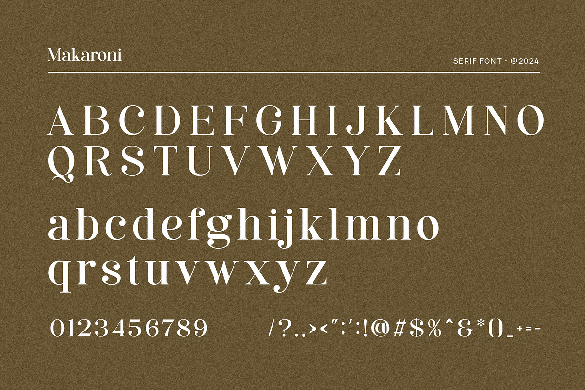 Makaroni - Classy & Stylish Serif, a Serif Font by TypeLogue (Photo 5 of 5)