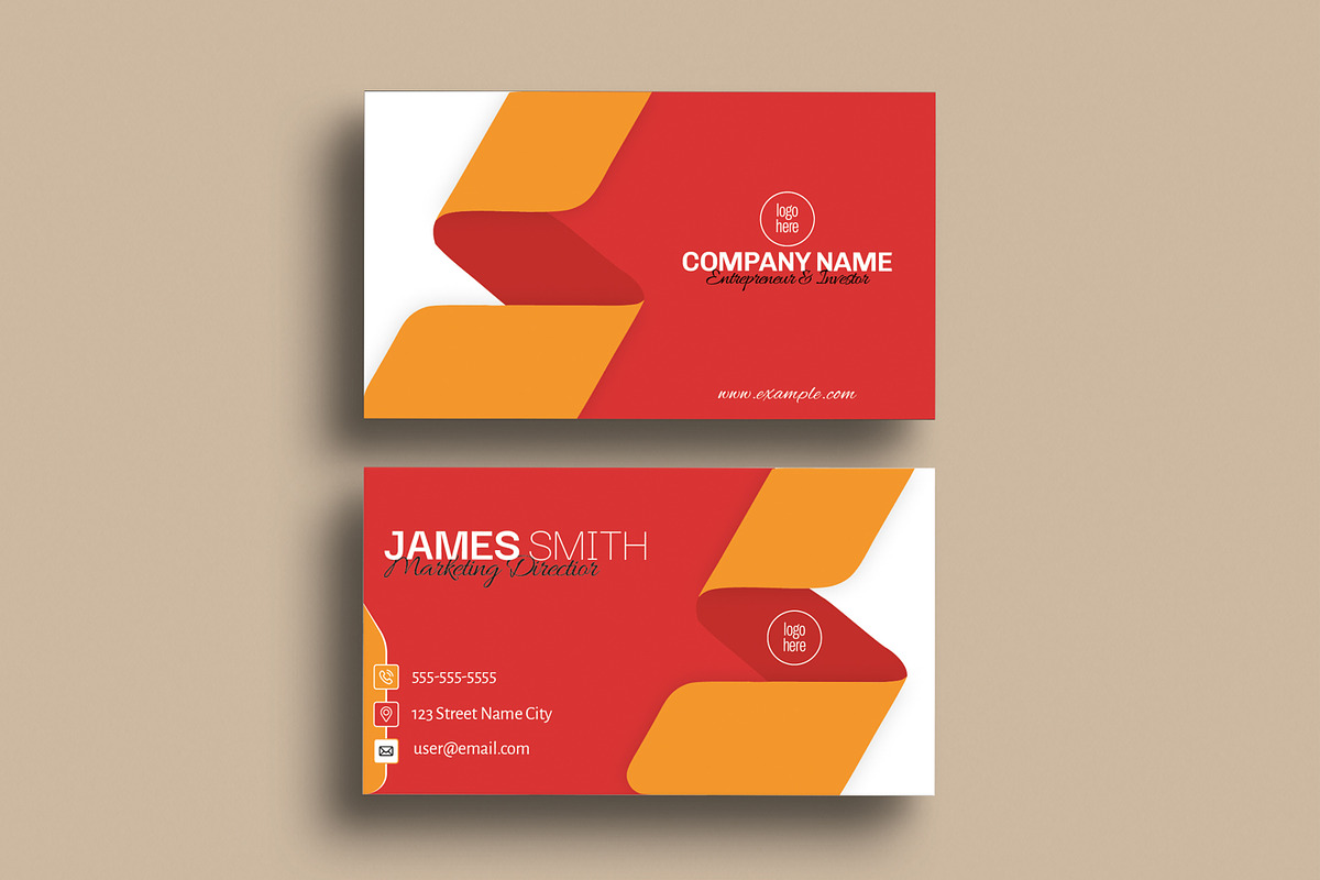 Business Card Template, a Stationery Template by MightyDesign (Photo 1 of 6)
