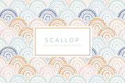 Scallop Seamless Pattern, a Pattern Graphic by MontgomeryFest (Thumbnail 1 of 2)
