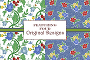 Crewelwork Patterns Jacobean Style, a Pattern Graphic by RachelStudio (Thumbnail 3 of 10)