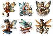 Steampunk Fairy Clipart PNG, an Illustration by SinaCreation (Thumbnail 2 of 5)