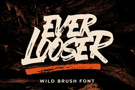 Ever Looser - Wild Brush Font, a Blackletter Font by azetypestudios.com
