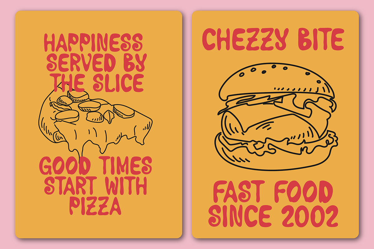 Dooby Derby | Hand Drawn Duo Font, a Handwritten Font by gracetype_studio (Photo 2 of 12)