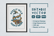 KEEP IT WILD KEEP IT WORK, an Animal Illustration by Ngaula Std. (Thumbnail 2 of 3)