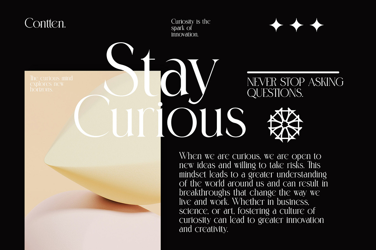 Contten Modern Ligature Serif, a Serif Font by Alfinart (Photo 5 of 11)