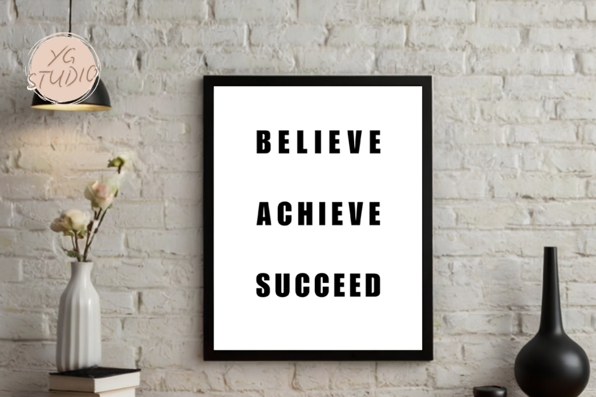 Quotes, Motivational Wall Art Print, a Decorative Illustration by YG STUDIO (Photo 3 of 6)