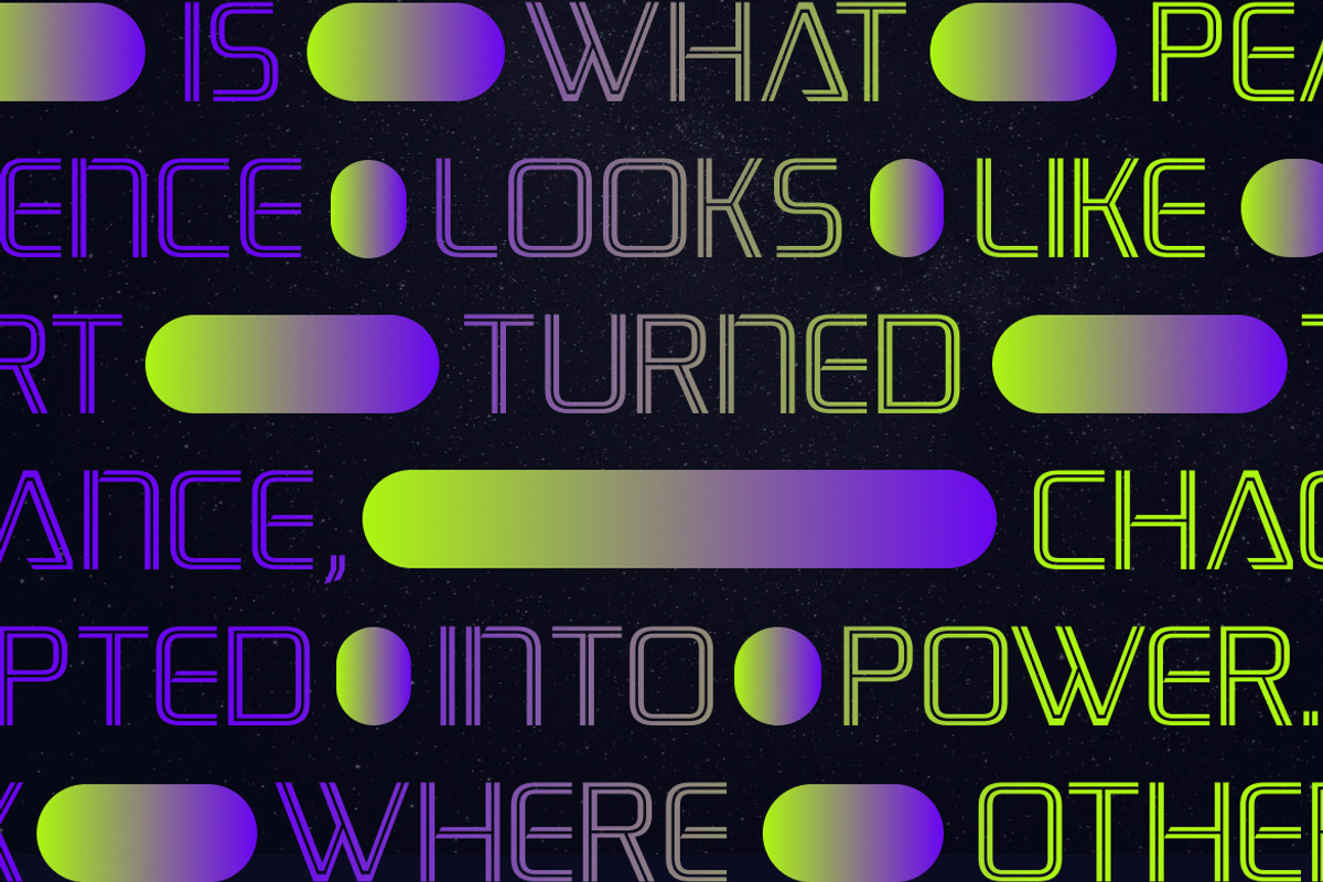 Thryon Futuristic Display Font, a Sans Serif Font by Vadovastd (Photo 6 of 8)