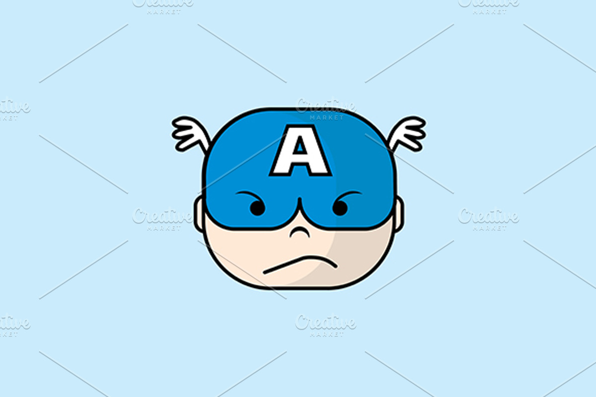 Comics superheroes set, a Person Illustration by Urazovsky Design (Photo 4 of 4)