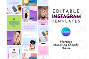 Instagram Template Bold Canva, a Social Media Template by ltsdesigns (Thumbnail 1 of 4)