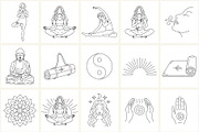 Holistic Medicine Line Icon Set, an Outline Icon by NatalieArtShop (Thumbnail 11 of 15)