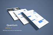 Quantum - Admin + Frontend, a Bootstrap Template by Endless