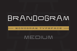 Brandogram Medium Monogram Typeface