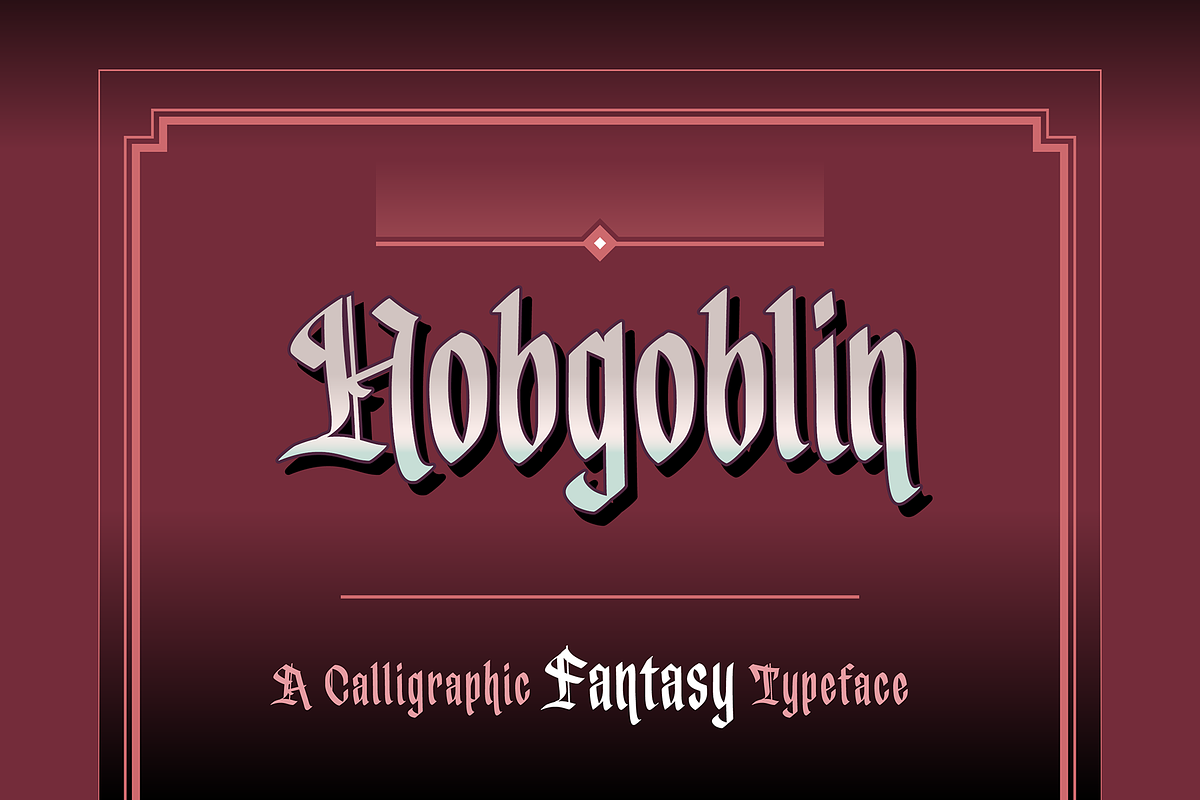 Hobgoblin - fantasy font, a Blackletter Font by SelfBuild Type (Photo 1 of 8)