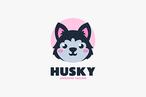 Husky Mascot Cartoon Logo, a Branding & Logo Template by Artnivora.Std