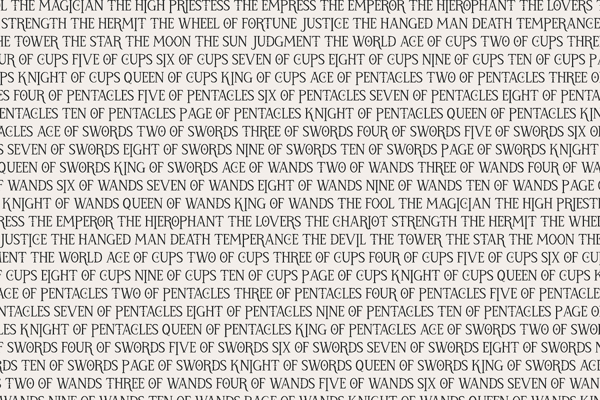 Mystic Starlight - Tarot Font, a Serif Font by Beck McCormick (Photo 6 of 10)